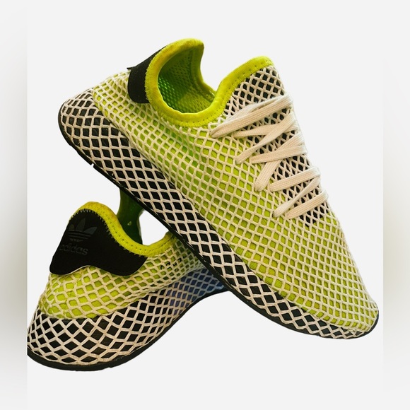 adidas Other - SOLD. ADIDAS mens B2779 slime lime green Deerupt Running Sneakers athletic shoes